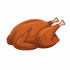 Roasted poultry with crispy skin and juicy meat, served for dinner event