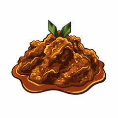 Golden fried food with crispy texture, topped with green garnish