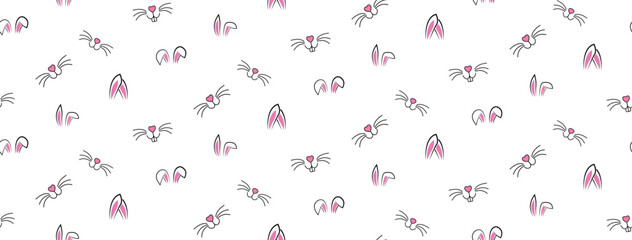 Horizontal Bunny Pattern Design