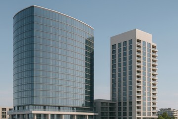 Obraz premium Modern urban architectural design.