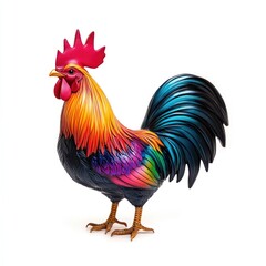 Fototapeta premium Vibrant Rooster Figurine