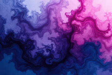 Mesmerizing Ink in Water: Swirling Navy & Magenta Colors Create Dreamlike Patterns