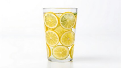 Lemon-Infused Water in Glass
