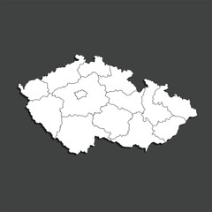Czech Republic Map Detailed Regions