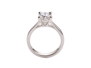 Classic engagement ring with diamond centerpiece for proposals