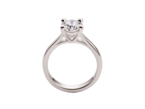 Classic engagement ring with diamond centerpiece for proposals