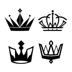 Crown Black victor design victor logo