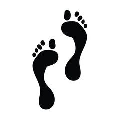 Human Footprint Symbol Design