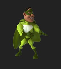 Fun 3D cartoon superhero fighting