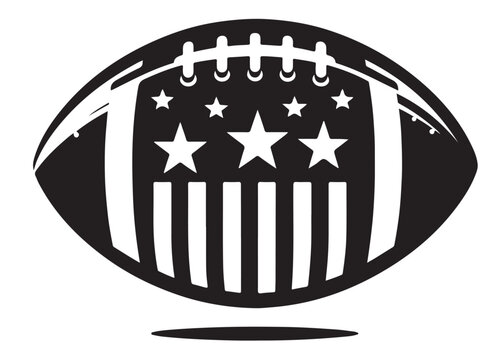 recommend clip art: American football logo silhouette vector, American football logo icon silhouette, american football player silhouette, black silhouette of a american football silhouette vector on white background 