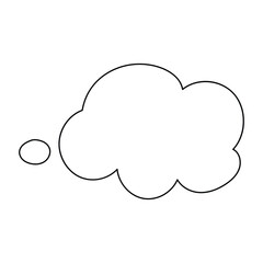 Set of cartoon cloud in a flat design. Fluffy white cartoon clouds in blue sky vector set. Cloudy day heaven. Cartoon cloudy fluffy