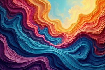 Obraz premium Abstract nature-inspired swirls and lines forming a rhythmic pattern , yellow, texture, background