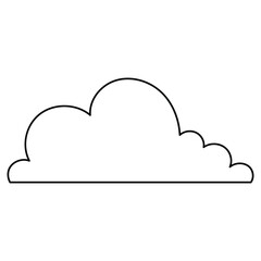 Set of cartoon cloud in a flat design. Fluffy white cartoon clouds in blue sky vector set. Cloudy day heaven. Cartoon cloudy fluffy