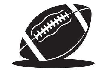 American football logo silhouette vector, American football logo icon silhouette, american football player silhouette, black silhouette of a american football silhouette vector on white background  © Adobe design