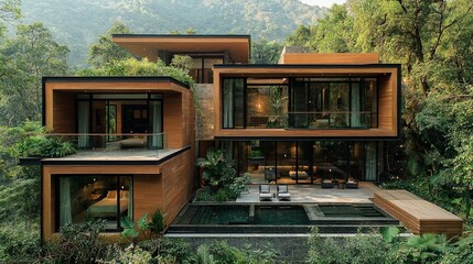 Modern house exterior design