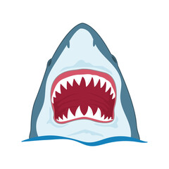 Shark Head Vector Icon Design