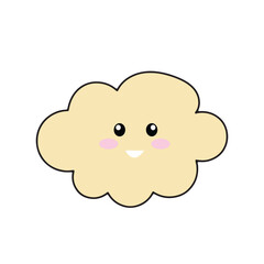 kawaii blue sky character elemeent cutes doodles stock design