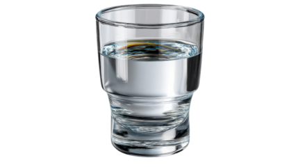 glass of water isolated