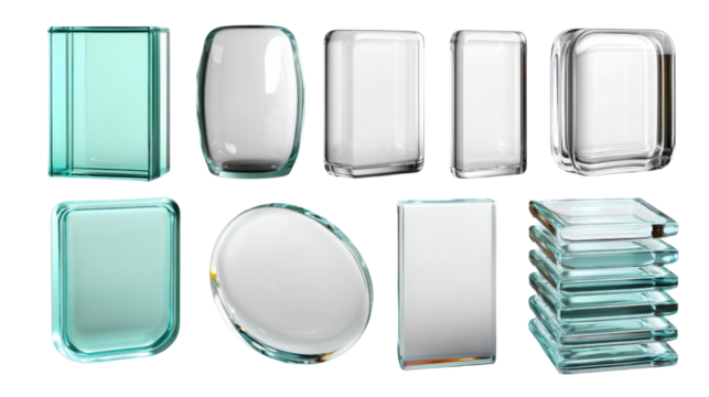 set of colored buttons on white background