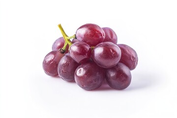 red grapes on a white background