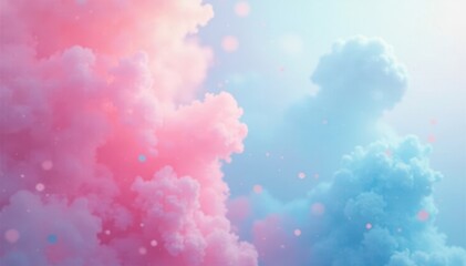 Blush pink and sky blue abstract, soft focus, dreamy texture, serene, color