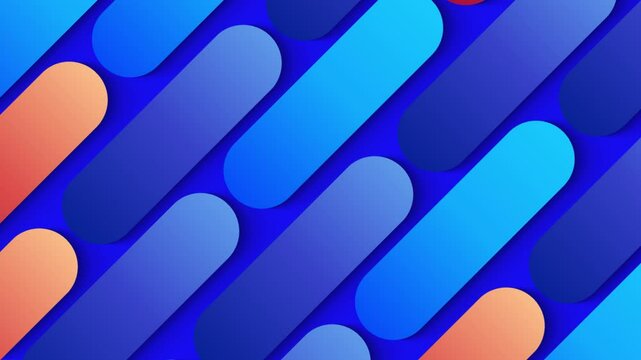 colorful rounded rectangle lines or stripes moving fast on dark white background	