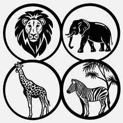 Shiba Silhouette Japanese Dog Breed, Pet Animal, Canine Outline, Flat Vector Illustration