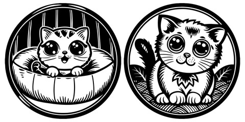 Hand holding intricate papercut art of cat silhouette with leafy frame
