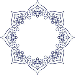 Beautiful flower art and mandala vector design