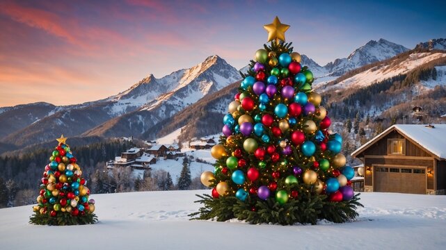 christmas tree with Bloons