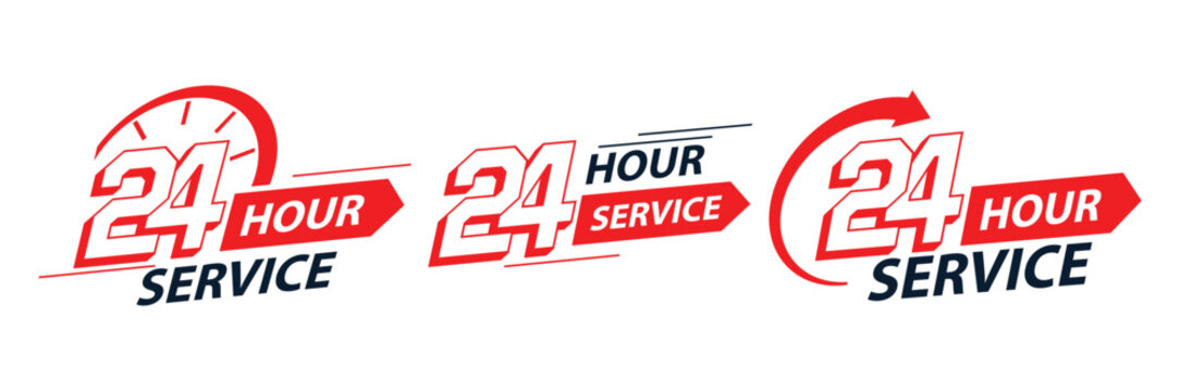 24 Hour Service All Set Icons