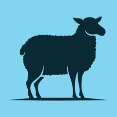 Wool Sheep Silhouette Minimal Art