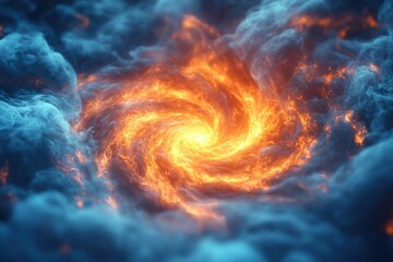 Galactic spiral formation space digital cosmic environment view