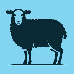 Black Sheep Silhouette Vector Illustration