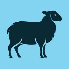 Sheep silhouette vector design