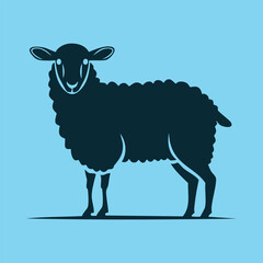 Sheep silhouette vector design