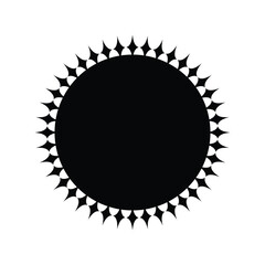 Circle Ornament Black Vector Design