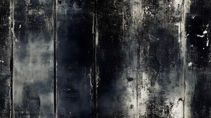 Obraz premium Dark, weathered wooden planks texture background image.