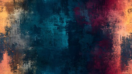 Vibrant abstract painting with textured brushstrokes.