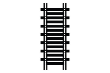 railroad and  railway icon on white background.