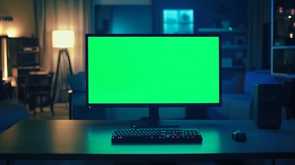 Green screen monitor with powerful personal computer