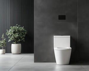 Smart toilet with automatic lid and softclose feature, automatic smart toilet, everyday innovation