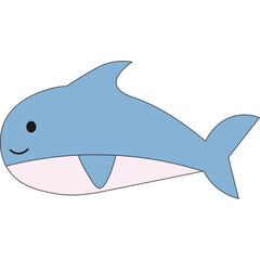 Cute Sea Animal Element
