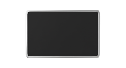 Tablet with reflective border on dark background