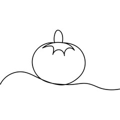 Vegetable Continuous Line Art

