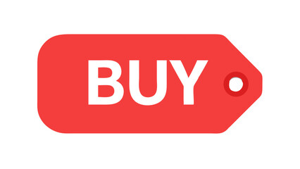 Buy Tag for Marketing Red Buy Tag Icon Online Shopping Buy Symbol