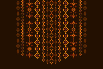 Neckline embroidery geometric abstract elements neck pattern. Native decorative design for fabric, clothing, illustration, texture, collar decor, border, rug, decoration, printing, element, necklace