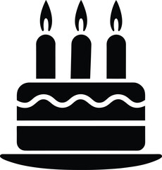 birthday cake vector illustration