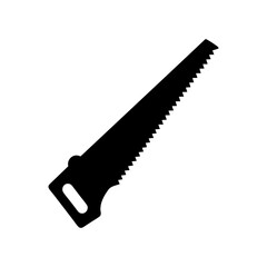 Tenon saw silhouette vector