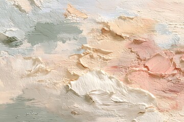Soft textured abstract background with neutral tones featuring subtle hues of spring colors for artistic inspiration